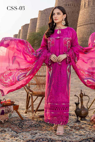 Picture of Charizma - CSS 03 Dasht Premium Embroidered Lawn collection Vol 1 - Available at Raja Sahib