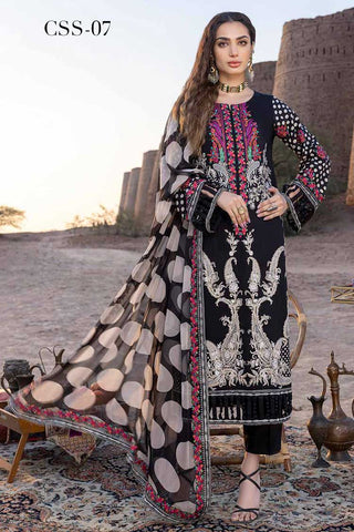 CSS 07 Dasht Premium Embroidered Lawn collection Vol 1