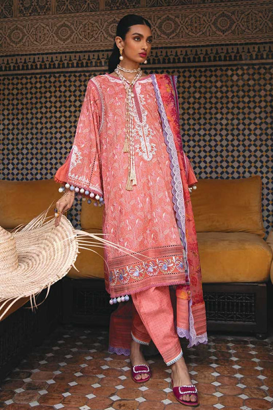 Picture of Farah Talib Aziz - FTA 15 Villa Coral Kesh Luxury Lawn Collection - Available at Raja Sahib