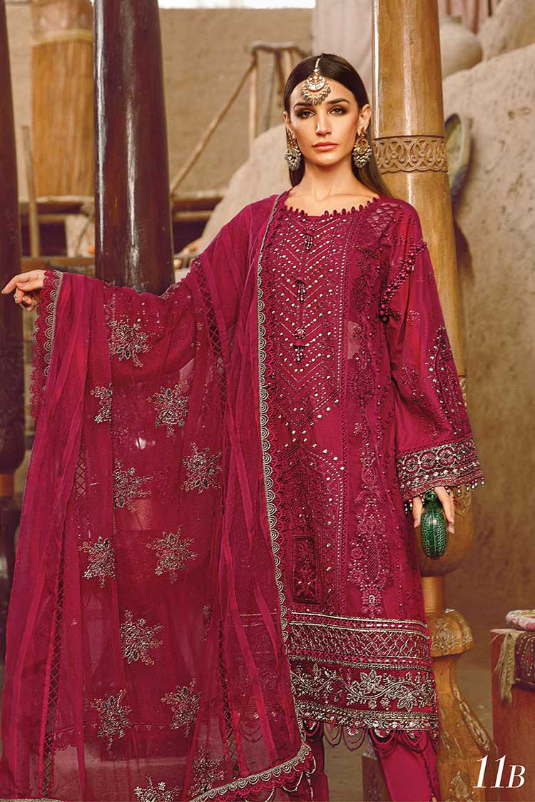 Picture of Maria B - Design 11B Voyage A Luxe Luxury Lawn Collection - Available at Raja Sahib