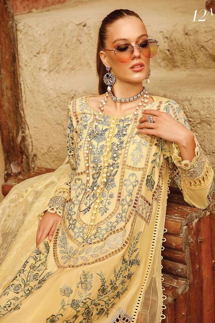 Picture of Maria B - Design 12A Voyage A Luxe Luxury Lawn Collection - Available at Raja Sahib