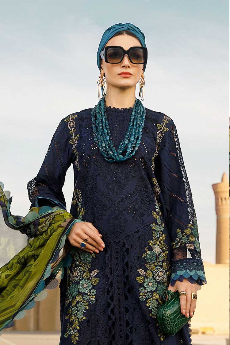 Picture of Maria B - Design 13B Voyage A Luxe Luxury Lawn Collection - Available at Raja Sahib