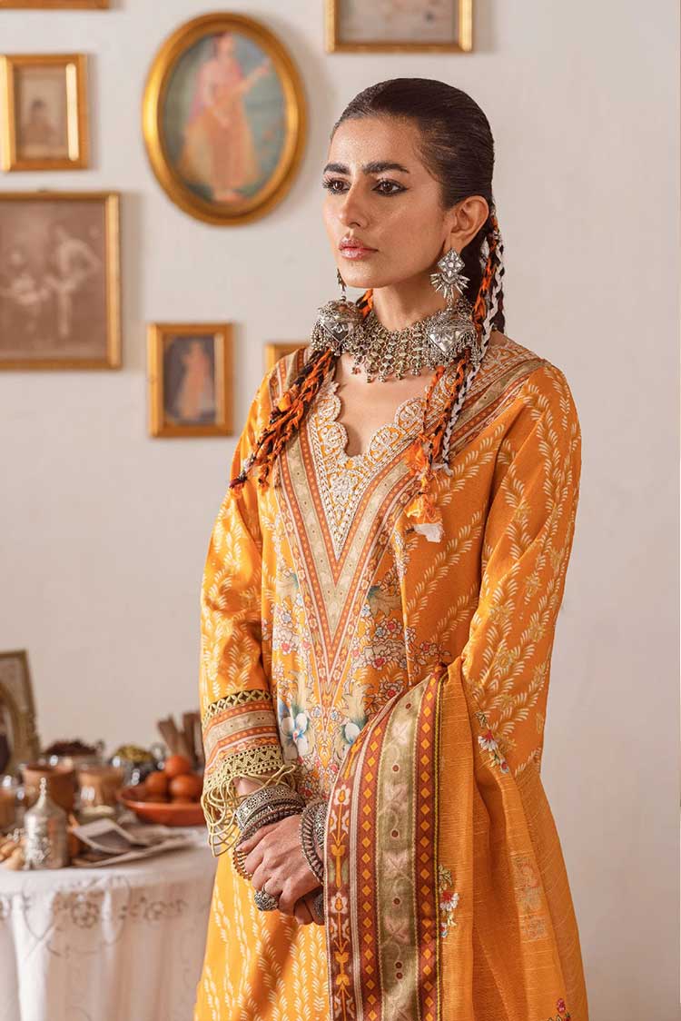 Picture of Shiza Hassan - SHZ 04 Kantha Kinaar Embroidered Lawn Collection - Available at Raja Sahib