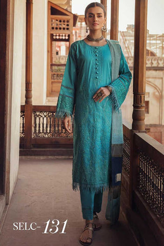 SELC 131 Shahzal Embroidered Lawn Collection