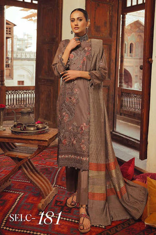 SELC 181 Shahzal Embroidered Lawn Collection