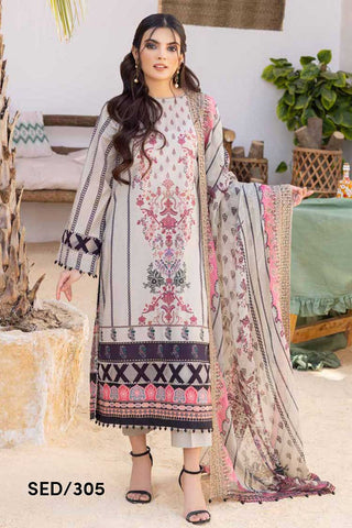 SED 305 Embroidered Dupatta Collection