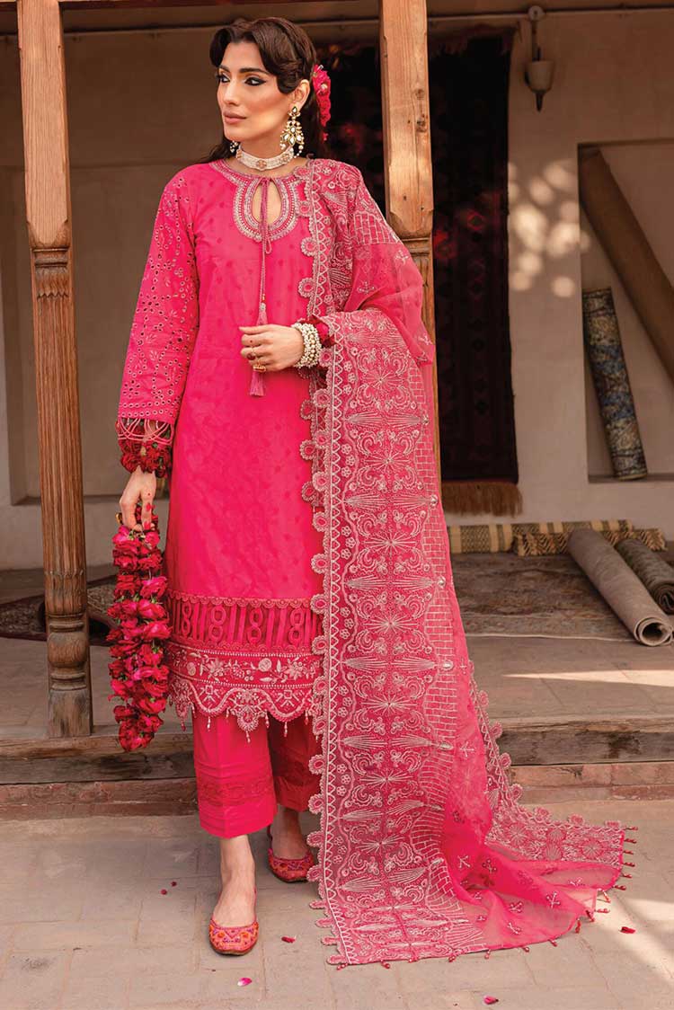 Picture of Nureh - NS 73 Maya Embroidered Jacquard Slub Lawn Collection - Available at Raja Sahib