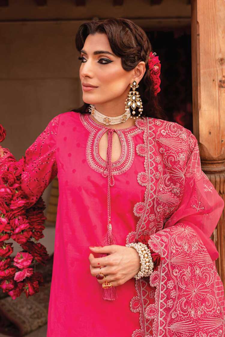 Picture of Nureh - NS 73 Maya Embroidered Jacquard Slub Lawn Collection - Available at Raja Sahib