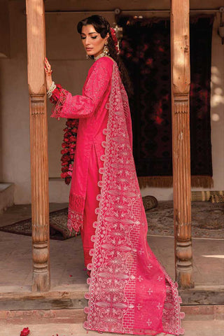 Nureh - NS 73 Maya Embroidered Jacquard Slub Lawn Collection