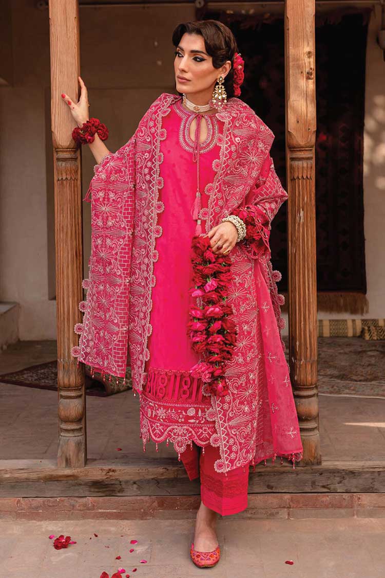 Picture of Nureh - NS 73 Maya Embroidered Jacquard Slub Lawn Collection - Available at Raja Sahib