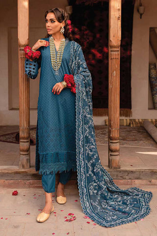 NS 75 Maya Embroidered Jacquard Slub Lawn Collection