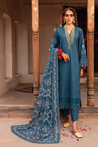 NS 75 Maya Embroidered Jacquard Slub Lawn Collection