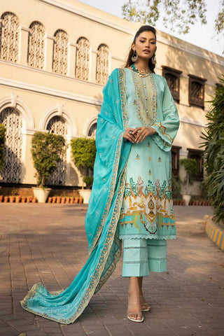 Design 321 Printed Embroidered Lawn Collection