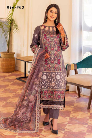 KSE 403 Khadija Embroidered Lawn Collection