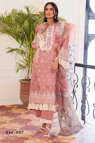 KSE 407 Khadija Embroidered Lawn Collection