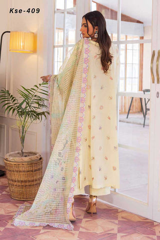 KSE 409 Khadija Embroidered Lawn Collection