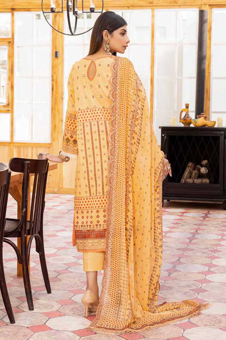 Picture of Shaista - AB 05 Embroidered Lace and Duppata Collection - Available at Raja Sahib