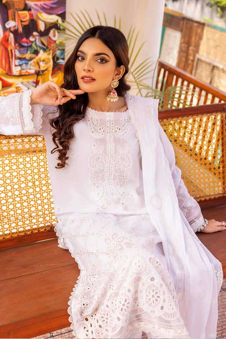 Picture of Shaista - HSW 73 Hareem Embroidered Swiss Collection - Available at Raja Sahib