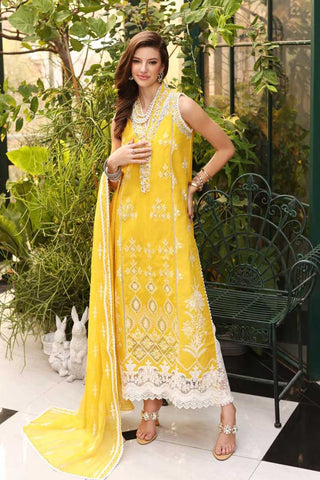 08 Luna Noor Eid Handwork Laserkari Lawn Collection