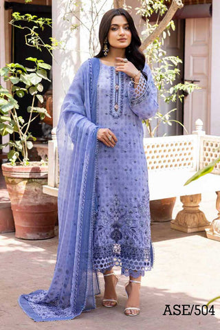 ASE 504 Areeha Embroidered Textured Lawn Collection