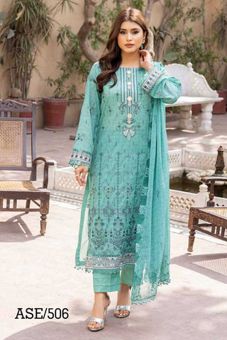 ASE 506 Areeha Embroidered Textured Lawn Collection