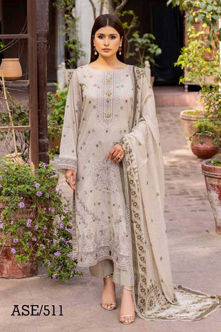 ASE 511 Areeha Embroidered Textured Lawn Collection