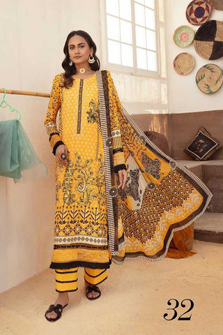 Design 32 Faiza Embroidered Handmade Lawn Collection