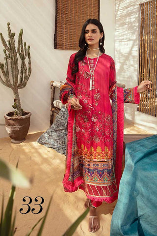 Design 33 Faiza Embroidered Handmade Lawn Collection