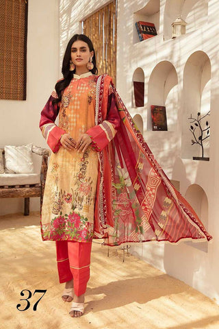 Design 37 Faiza Embroidered Handmade Lawn Collection