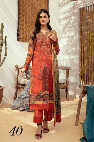 Design 40 Faiza Embroidered Handmade Lawn Collection