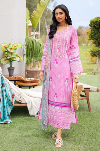 NSG 100 Gardenia Embroidered Printed Lawn Collection Vol 2