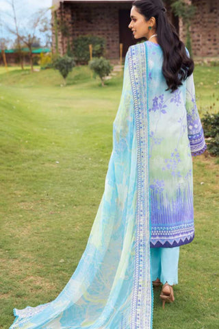 NSG 103 Gardenia Embroidered Printed Lawn Collection Vol 2