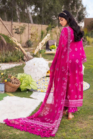 NSG 104 Gardenia Embroidered Printed Lawn Collection Vol 2