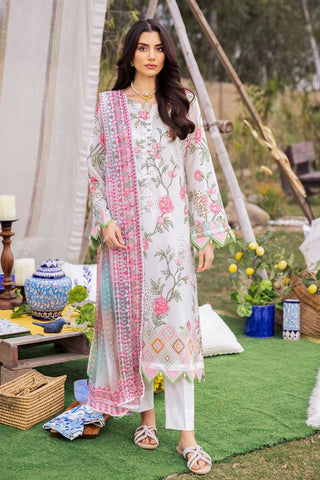 NSG 95 Gardenia Embroidered Printed Lawn Collection Vol 2