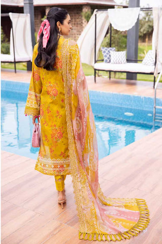 NSG 97 Gardenia Embroidered Printed Lawn Collection Vol 2