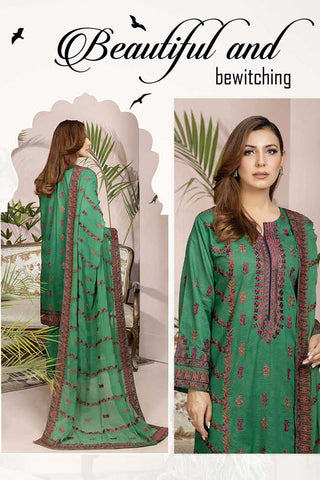 JH 316 Signature Embroidered Rib Lawn Collection