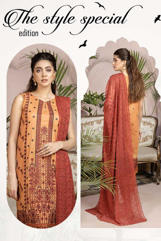 JH 321 Signature Embroidered Rib Lawn Collection