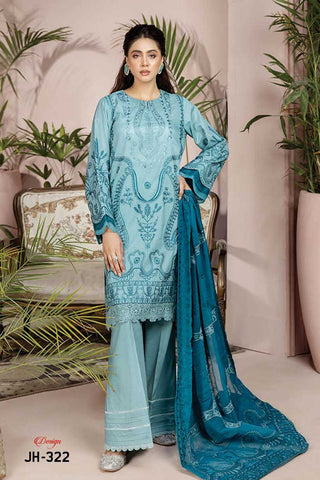 JH 322 Signature Embroidered Rib Lawn Collection