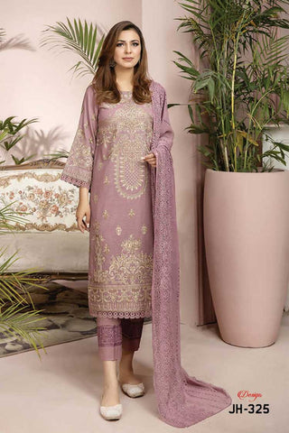 JH 325 Signature Embroidered Rib Lawn Collection