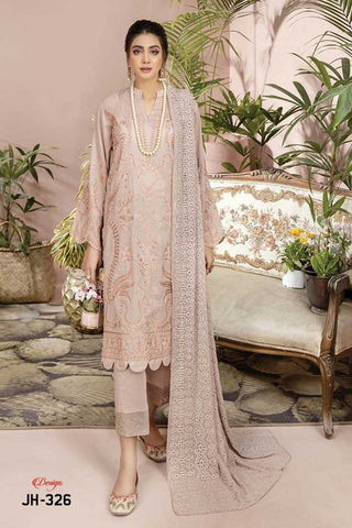 JH 326 Signature Embroidered Rib Lawn Collection