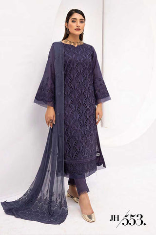 JH 553 Sehra 4 Pc Chikankari Lawn Collection