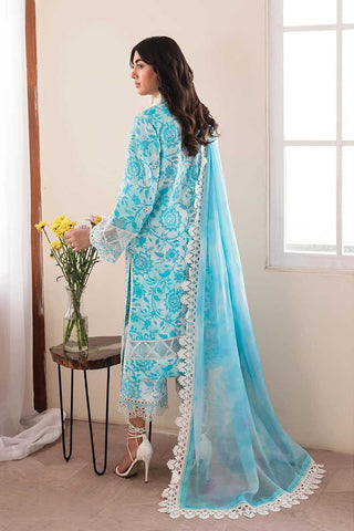 AL 23 V4 06 Blue Lagoon Printkari Lawn Collection