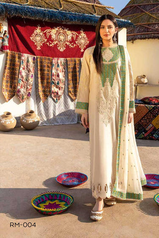 RM 004 Reem Premium Eid Embroidered Lawn Edition Vol 1