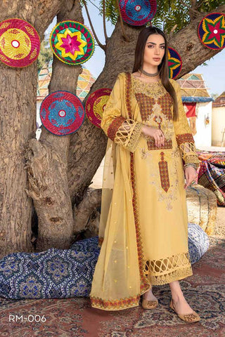 RM 006 Reem Premium Eid Embroidered Lawn Edition Vol 1