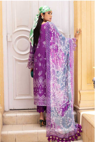 NSG 114 Gardenia Embroidered Printed Lawn Collection Vol 4