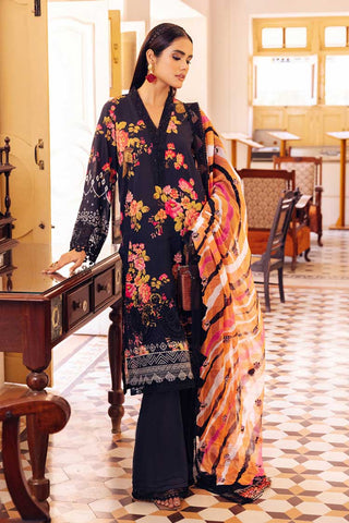 NSG 122 Gardenia Embroidered Printed Lawn Collection Vol 4