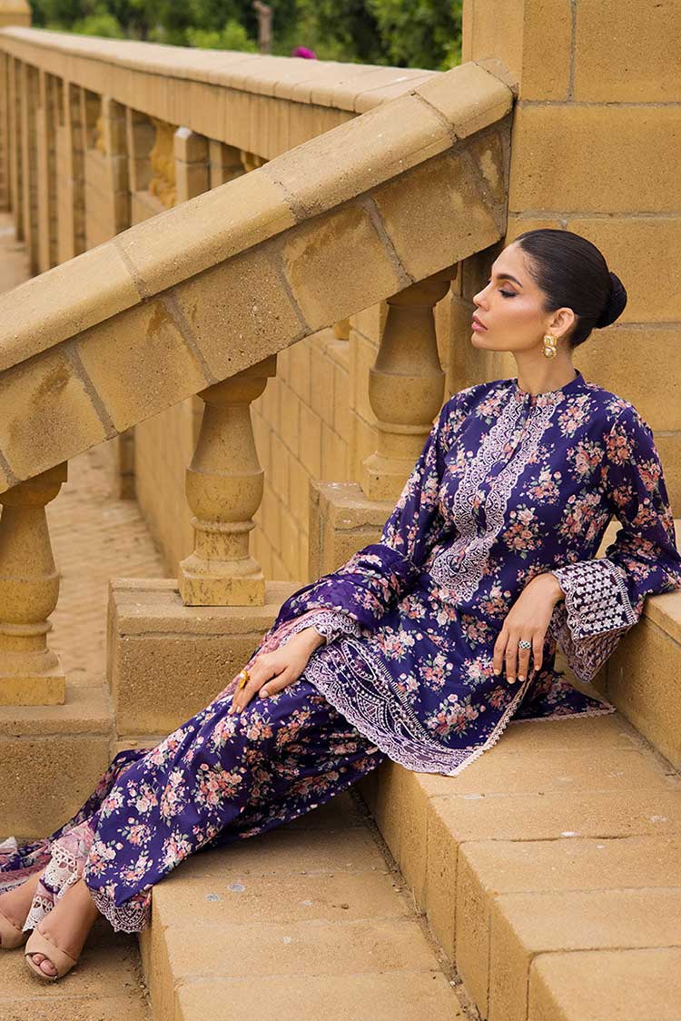 Picture of Zainab Chottani - Aabroo 6B Luxury Lawn Collection - Available at Raja Sahib