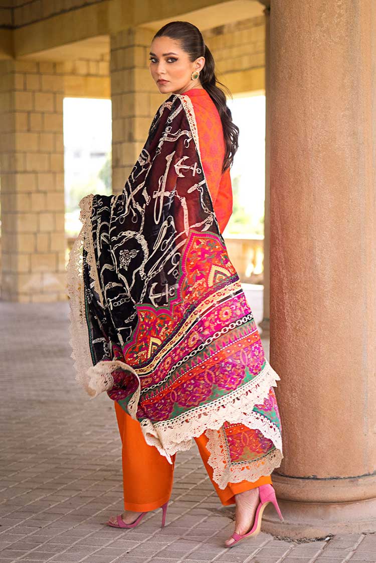 Picture of Zainab Chottani - Mehr-E-Naz 7B Luxury Lawn Collection - Available at Raja Sahib