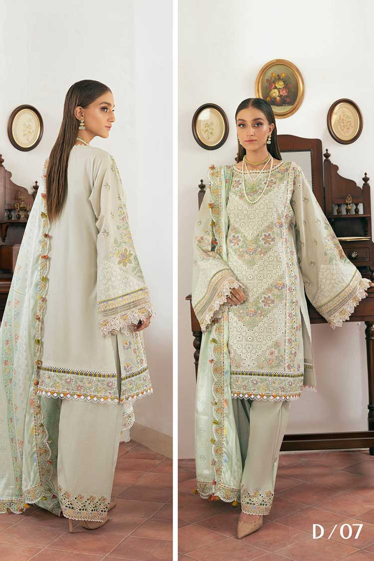 Picture of Baroque - BQU SL11 D07 Swiss Lawn Eid Collection - Available at Raja Sahib