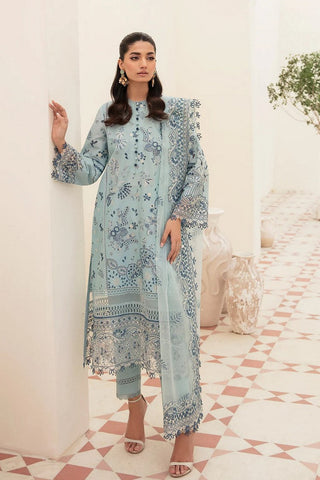 AL 23 V3 10 Powder Blue  Festive Chikankari Lawn Collection